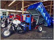 Triciclo AZUL da carga 250CC da carga pesada com descarga hidráulica DOBRO
