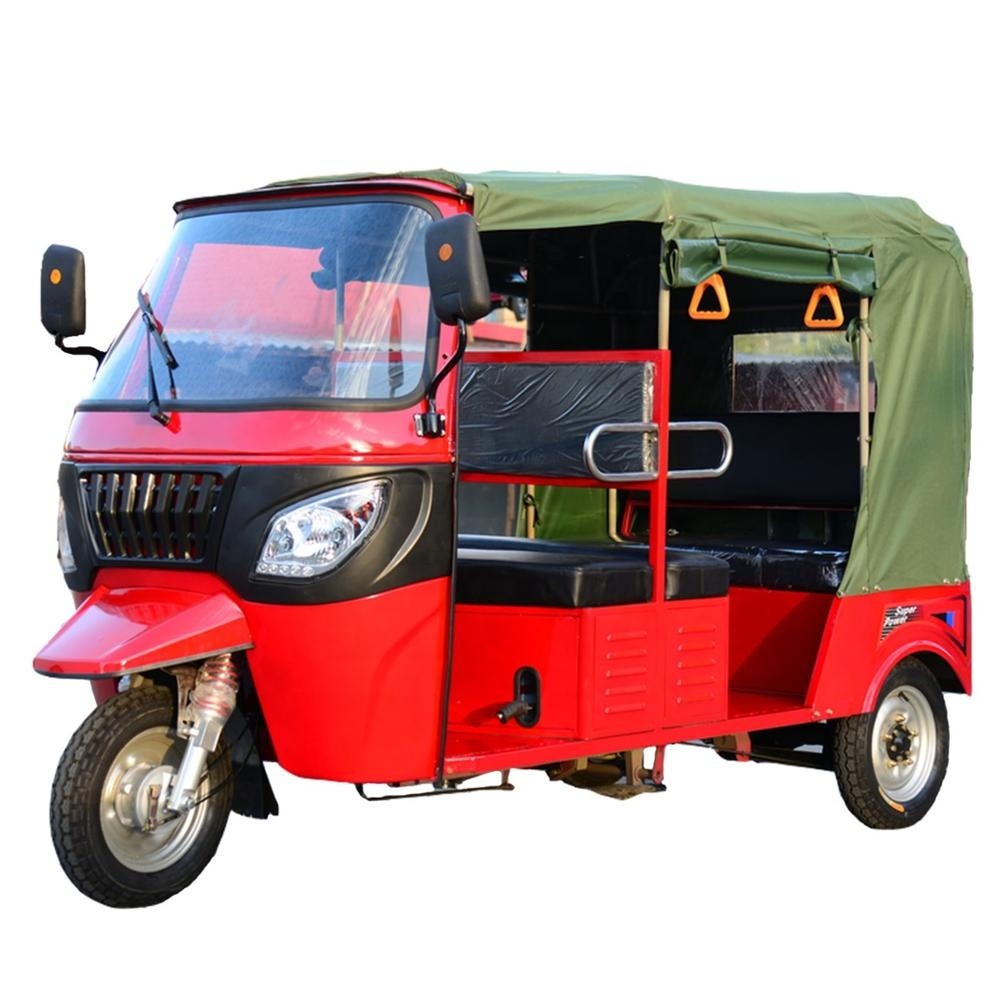 Triciclo da cabine da gasolina 80km/H de Bajaji do táxi de Tuk Tuk